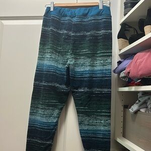 Climate right pj pants medium teal ombré stripes